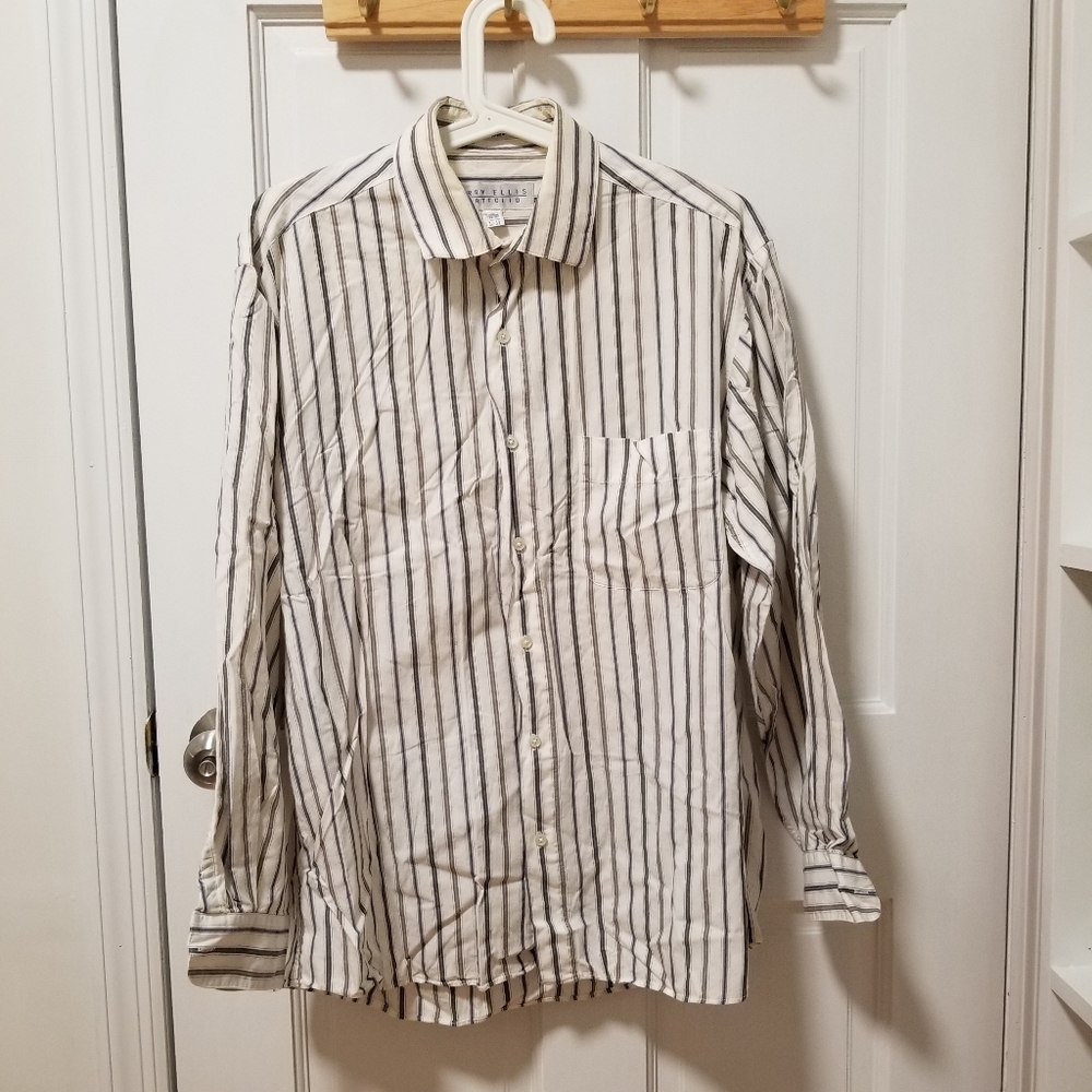 ♠ Perry Ellis Multi-color Stripe Button Down Shirt